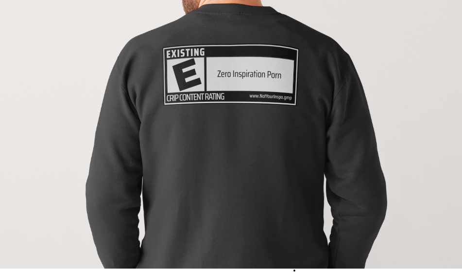 RATED E for EXISTING  - Sweatshirt - Print on Back